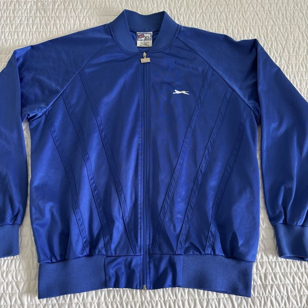 Vintage 80’s-90’s Slazenger Tracksuit Jacket Blue XL Men’s (No Pants Included)